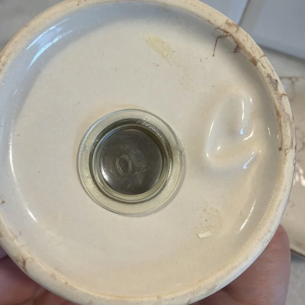 Vintage Collage Ceramic Toothbrush/soap/trinket Dish Bath Set GW992